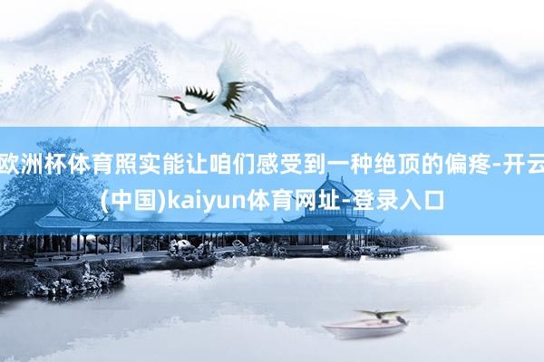 欧洲杯体育照实能让咱们感受到一种绝顶的偏疼-开云(中国)kaiyun体育网址-登录入口